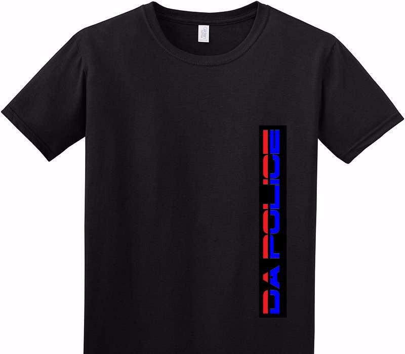 Custom Adult Soft Style 100% Cotton Black T-Shirt