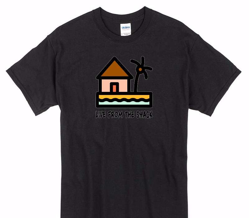 Custom Gildan 100% Cotton Black T-Shirt