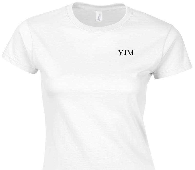 Custom Womens Soft Style 100% Cotton White T-Shirt