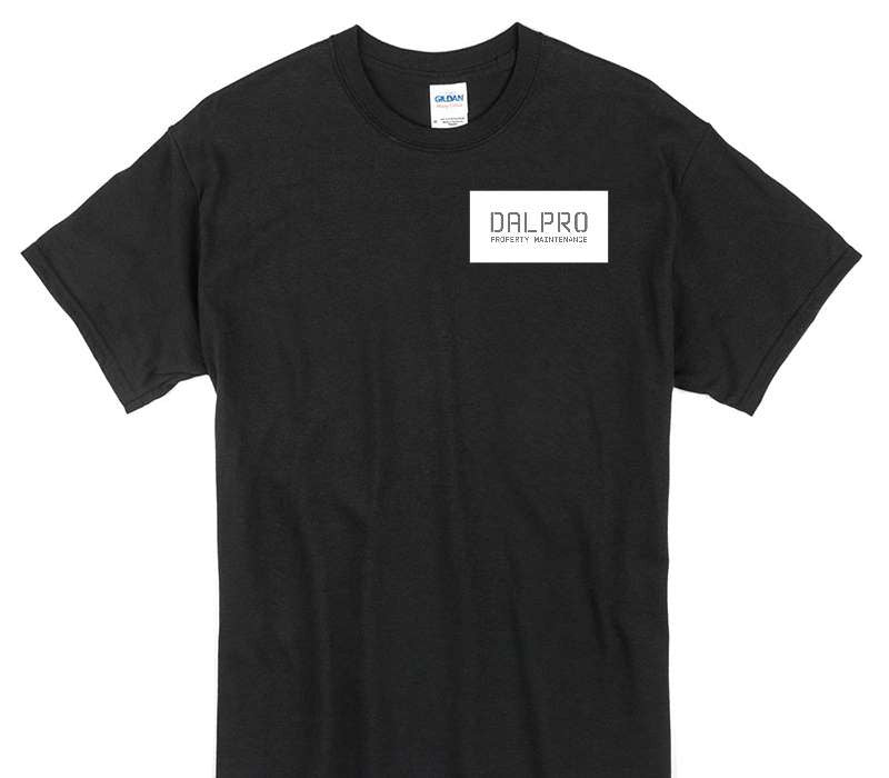 Custom Gildan 100% Cotton Black T-Shirt