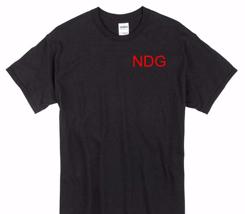 Custom Gildan 100% Cotton Black T-Shirt