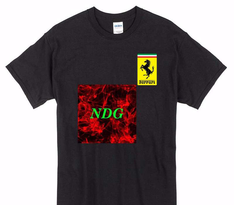 Custom Gildan 100% Cotton Black T-Shirt