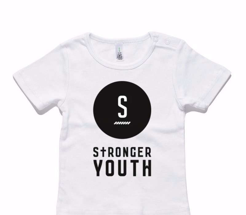 Custom AS Colour White Baby T-Shirt