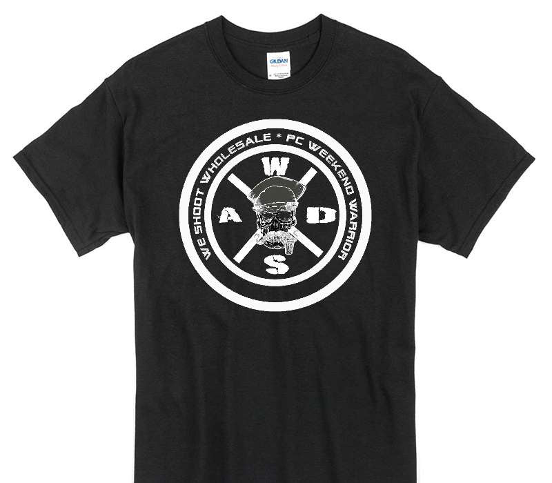 Custom Gildan 100% Cotton Black T-Shirt
