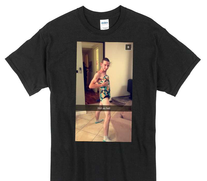 Custom Gildan 100% Cotton Black T-Shirt