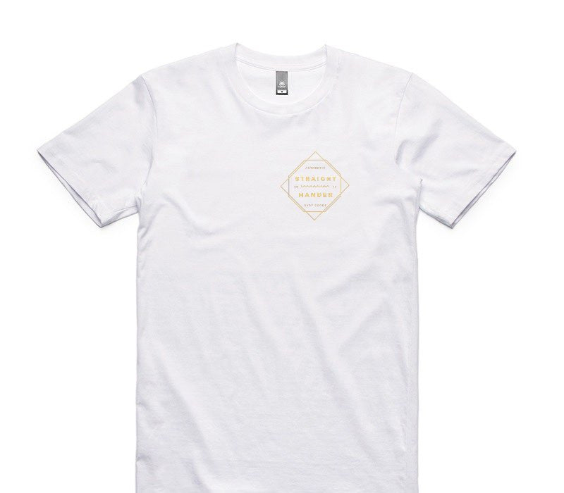 Custom AS Colour 100% Cotton White T-Shirt