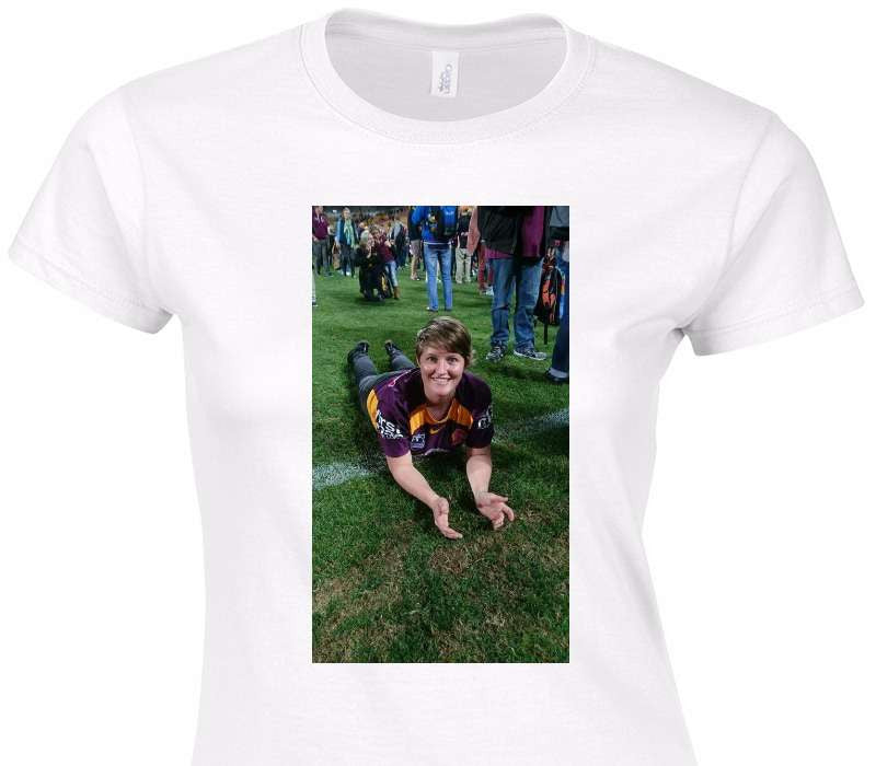 Custom Womens Soft Style 100% Cotton White T-Shirt