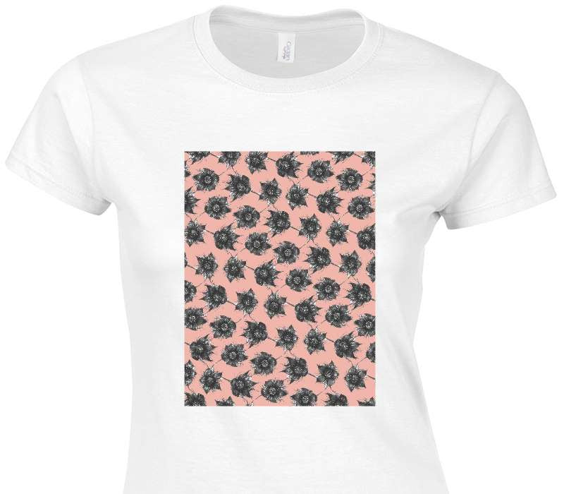 Custom Womens Soft Style 100% Cotton White T-Shirt