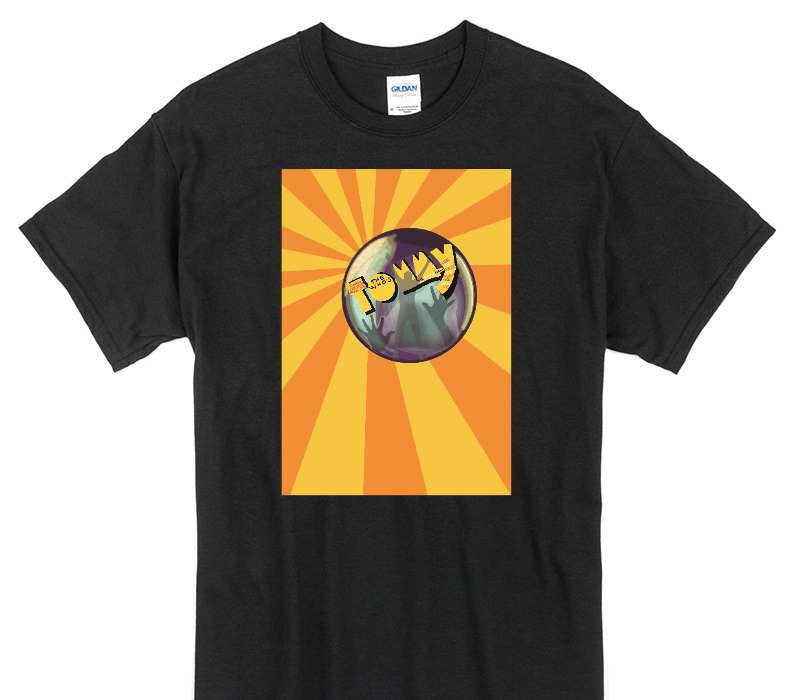 Custom Gildan 100% Cotton Black T-Shirt