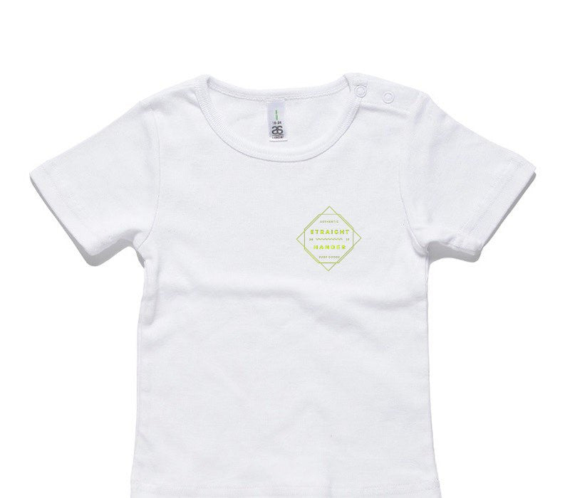 Custom AS Colour White Baby T-Shirt