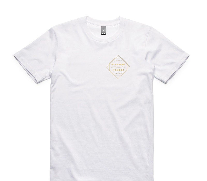 Custom AS Colour 100% Cotton White T-Shirt