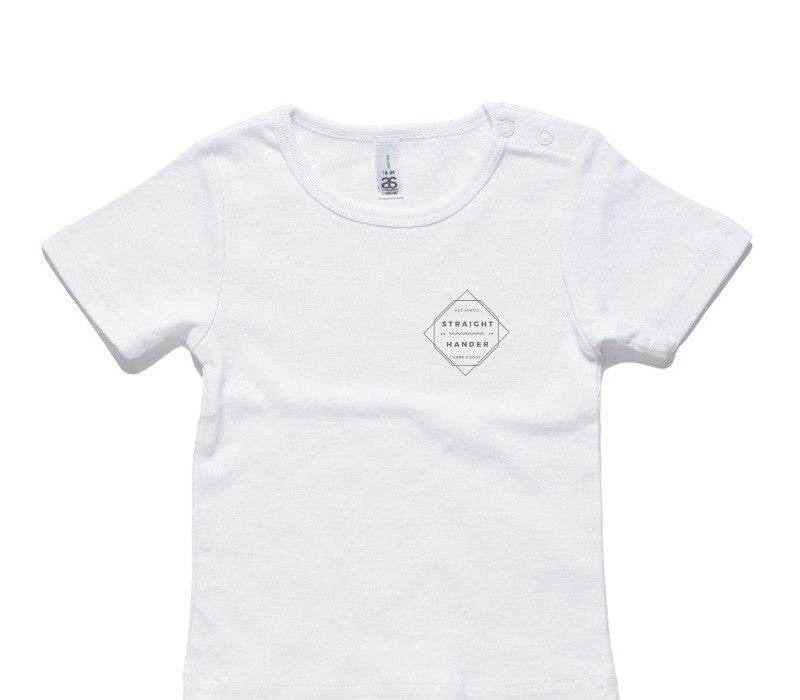 Custom AS Colour White Baby T-Shirt