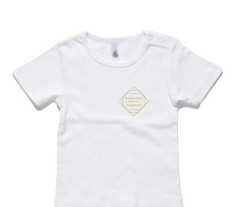 Custom AS Colour White Baby T-Shirt