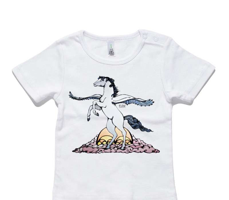 Custom AS Colour White Baby T-Shirt