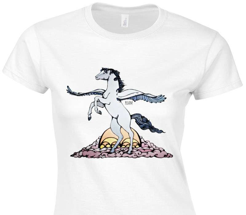 Custom Womens Soft Style 100% Cotton White T-Shirt
