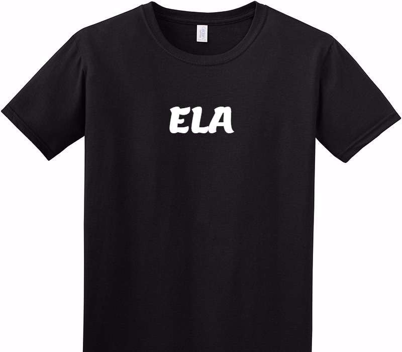 Custom Adult Soft Style 100% Cotton Black T-Shirt