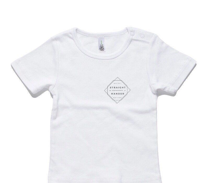 Custom AS Colour White Baby T-Shirt