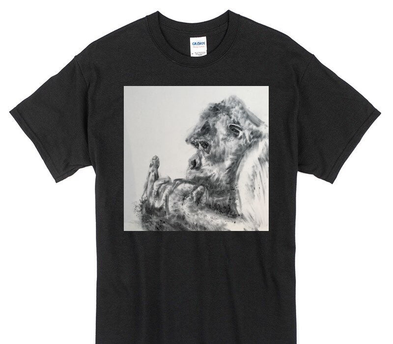 Custom Gildan 100% Cotton Black T-Shirt