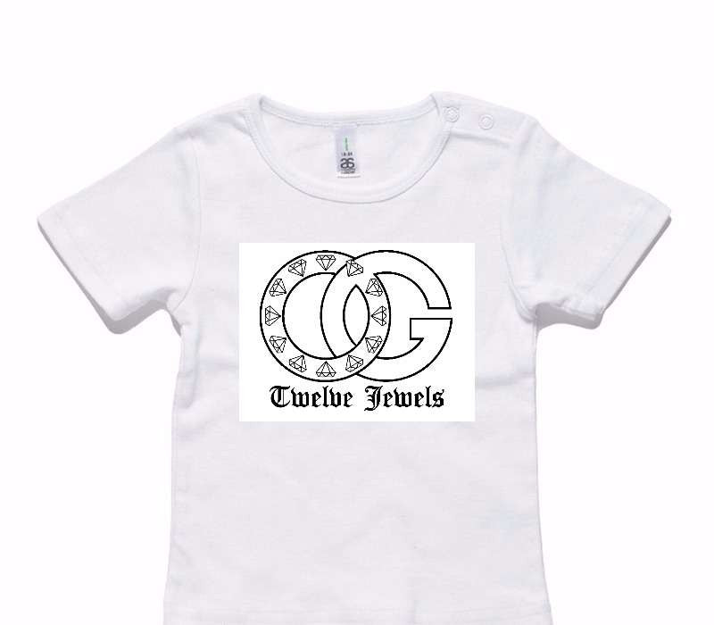 Custom AS Colour White Baby T-Shirt