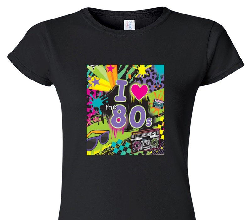 Custom Womens Soft Style 100% Cotton Black T-Shirt