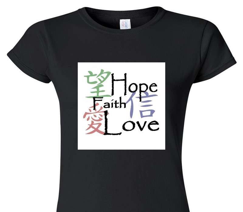 Custom Womens Soft Style 100% Cotton Black T-Shirt