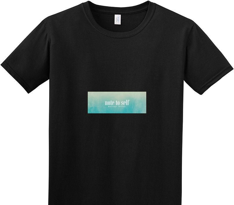 Custom Adult Soft Style 100% Cotton Black T-Shirt
