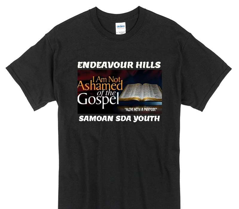 Custom Gildan 100% Cotton Black T-Shirt