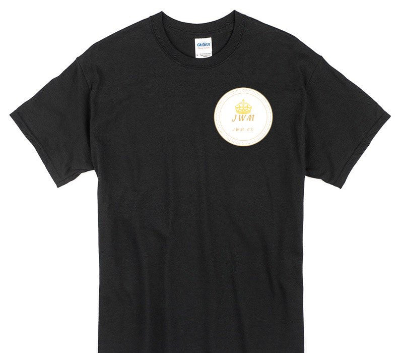 Custom Gildan 100% Cotton Black T-Shirt