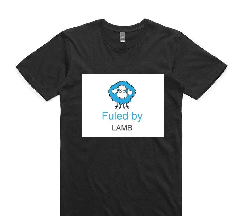 Custom AS Colour 100% Cotton Black T-Shirt