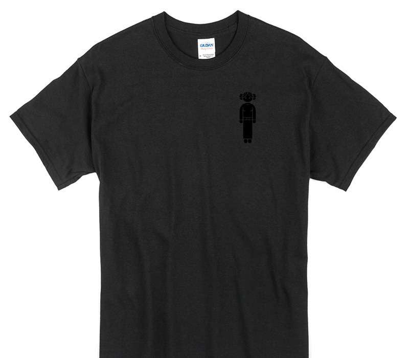 Custom Gildan 100% Cotton Black T-Shirt