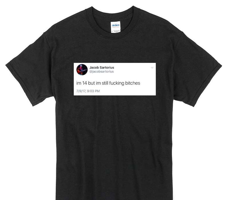 Custom Gildan 100% Cotton Black T-Shirt