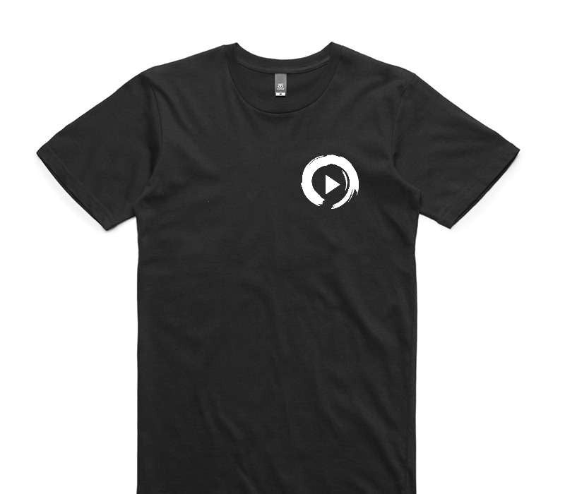 Custom AS Colour 100% Cotton Black T-Shirt