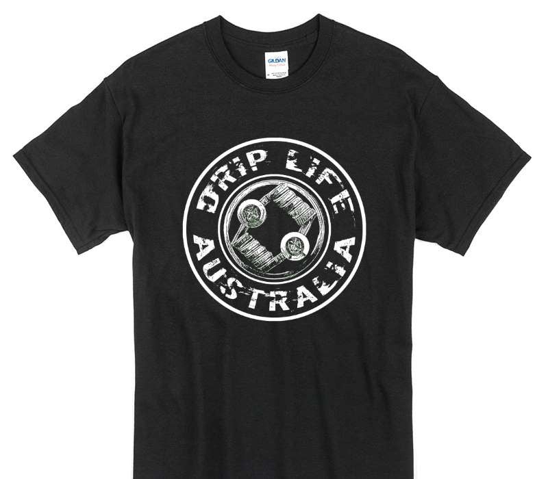 Custom Gildan 100% Cotton Black T-Shirt
