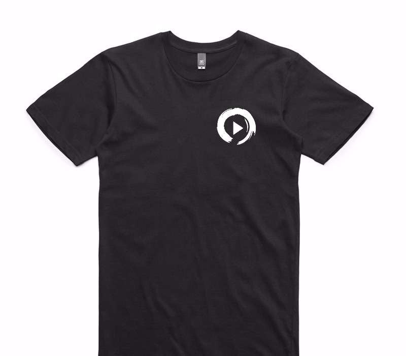 Custom AS Colour 100% Cotton Black T-Shirt