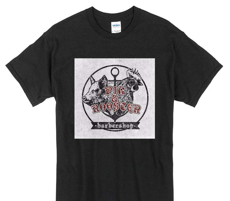 Custom Gildan 100% Cotton Black T-Shirt