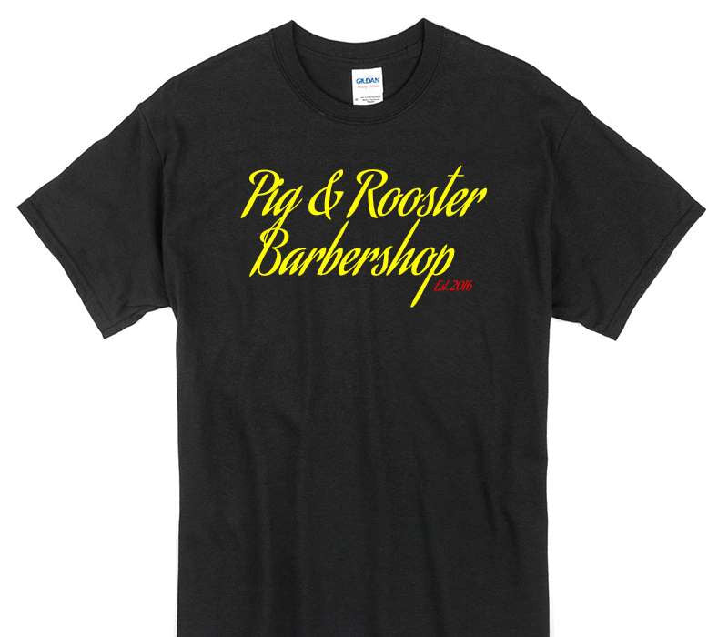 Custom Gildan 100% Cotton Black T-Shirt