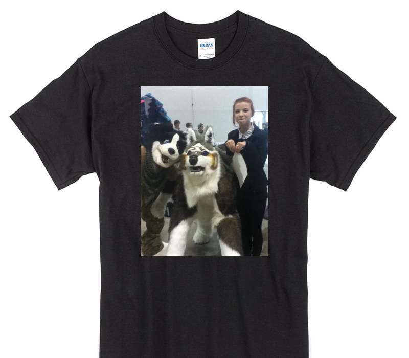 Custom Gildan 100% Cotton Black T-Shirt