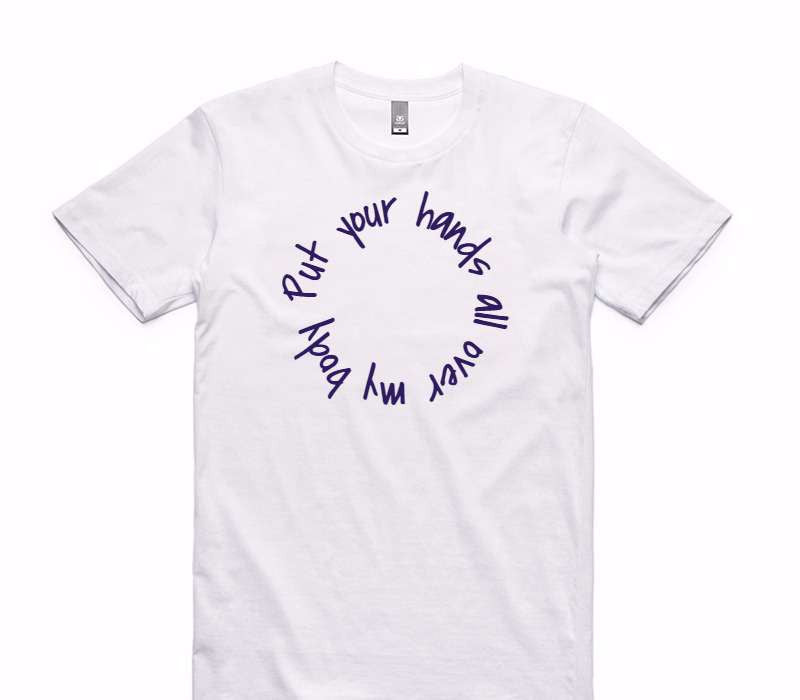 Custom AS Colour 100% Cotton White T-Shirt