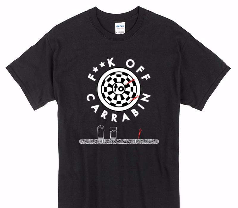 Custom Gildan 100% Cotton Black T-Shirt