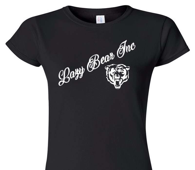 Custom Womens Soft Style 100% Cotton Black T-Shirt