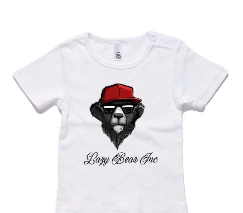Custom AS Colour White Baby T-Shirt