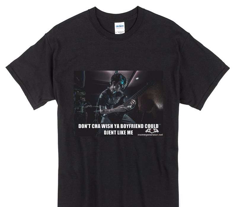 Custom Gildan 100% Cotton Black T-Shirt