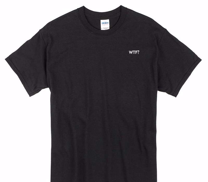 Custom Gildan 100% Cotton Black T-Shirt