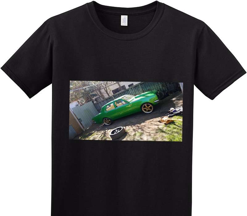 Custom Adult Soft Style 100% Cotton Black T-Shirt