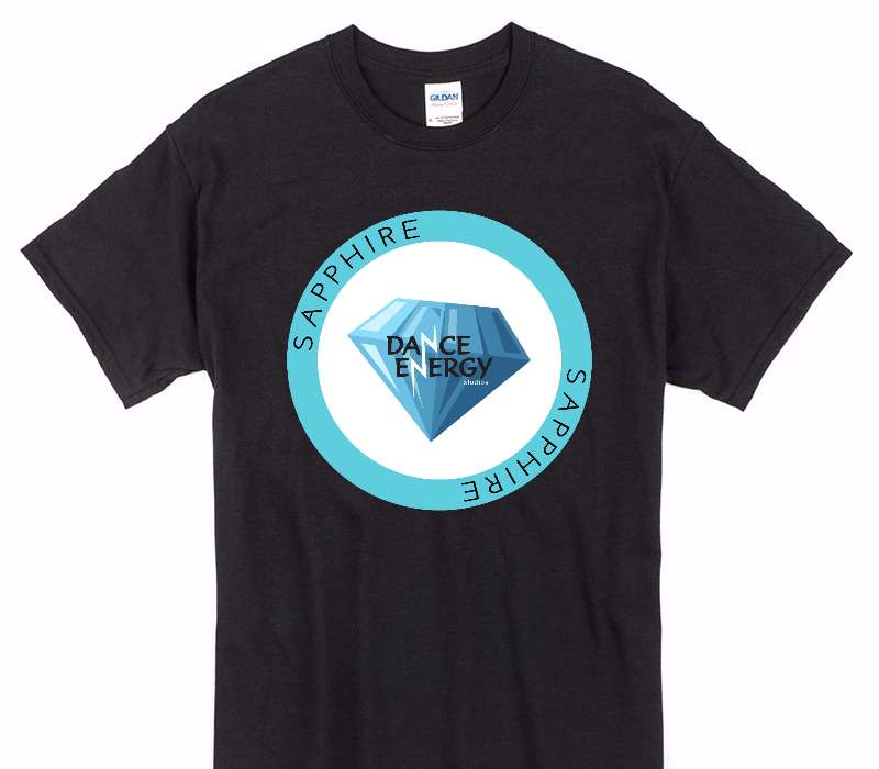 Custom Gildan 100% Cotton Black T-Shirt