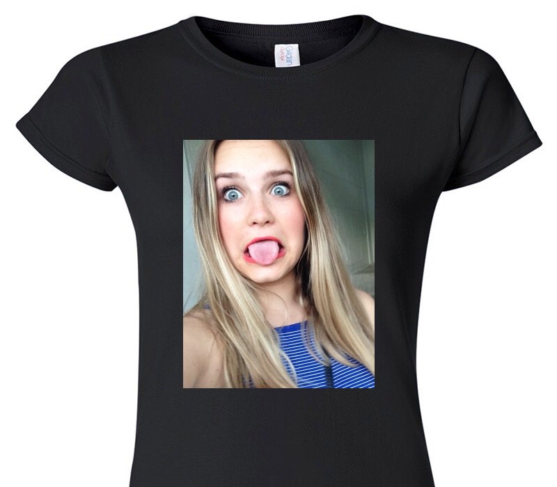 Custom Womens Soft Style 100% Cotton Black T-Shirt