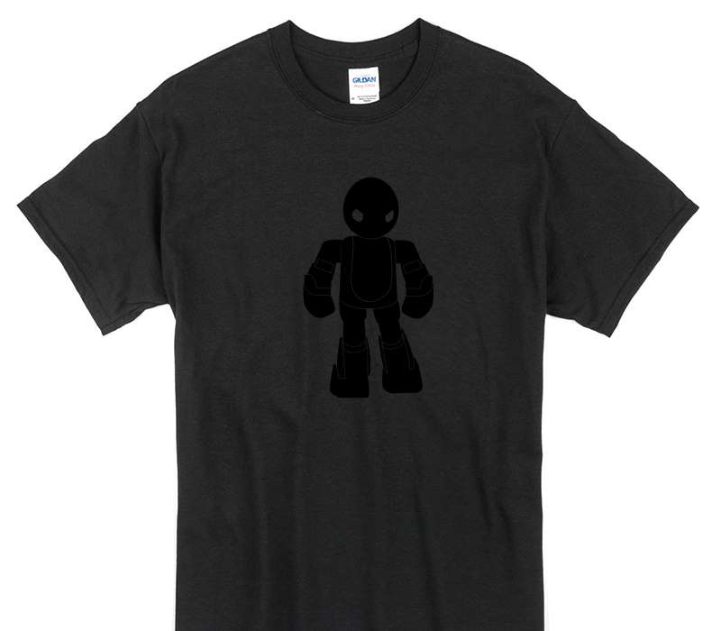 Custom Gildan 100% Cotton Black T-Shirt