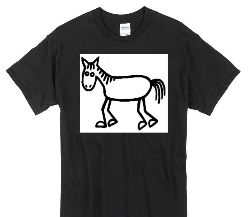 Custom Gildan 100% Cotton Black T-Shirt