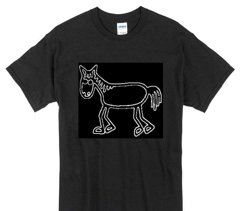 Custom Gildan 100% Cotton Black T-Shirt