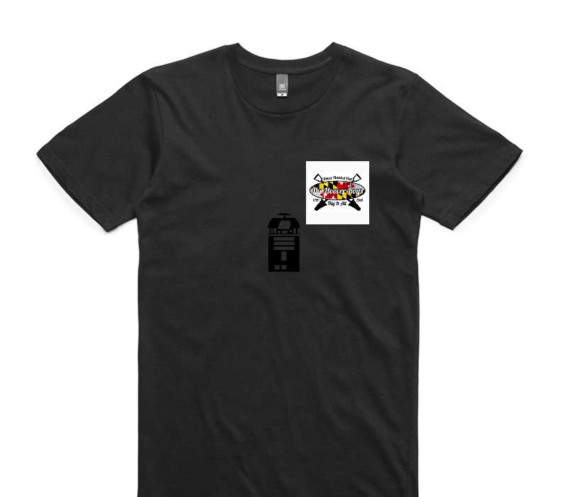 Custom AS Colour 100% Cotton Black T-Shirt